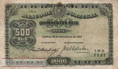Portugal - 500  Reis (#105a-10_F)