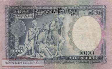 Portugal - 1.000  Escudos (#166-3_F)