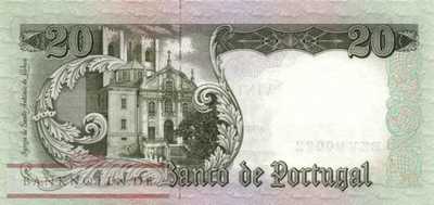 Portugal - 20  Escudos (#167b-8_UNC)
