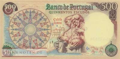 Portugal - 500  Escudos (#170b-8_UNC)