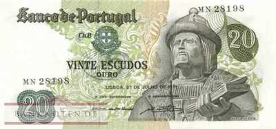 Portugal - 20  Escudos (#173-U7_AU)