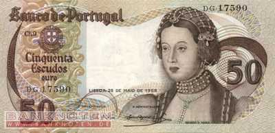 Portugal - 50  Escudos (#174a-U2_VF)