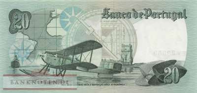 Portugal - 20  Escudos (#176a-6_XF)