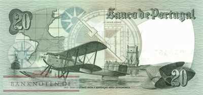 Portugal - 20  Escudos (#176b-5_UNC)