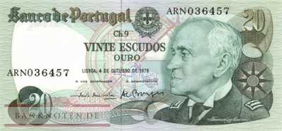Portugal - 20  Escudos (#176b-5_UNC)