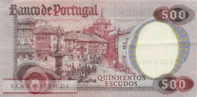 Portugal - 500  Escudos (#177-6_VF)