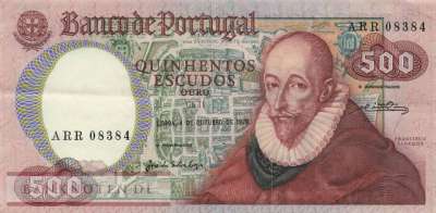 Portugal - 500  Escudos (#177-6_VF)