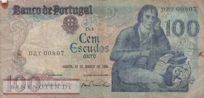 Portugal - 100  Escudos (#178d-1_VG)