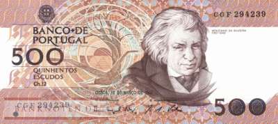 Portugal - 500  Escudos (#180e-U5_UNC)