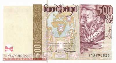 Portugal - 500  Escudos (#187b-U1_UNC)