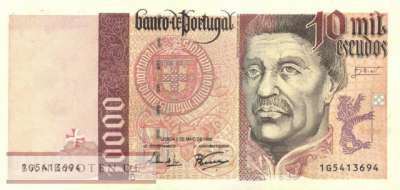 Portugal - 10.000  Escudos (#191a-4_UNC)