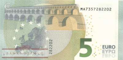 Portugal - 5  Euro (#E026m-M008_UNC)