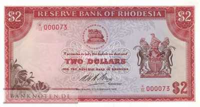 Rhodesia - 2  Dollars (#031a_AU)