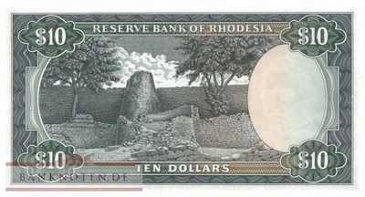 Rhodesia - 10  Dollars (#033a_UNC)