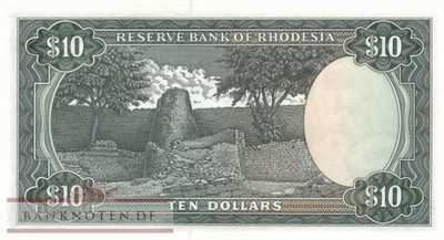 Rhodesia - 10  Dollars (#033i_UNC)