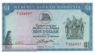 Rhodesien - 1  Dollar - Ersatzbanknote (#034cR_UNC)