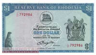 Rhodesia - 1  Dollar (#034c_UNC)