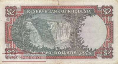 Rhodesien - 2  Dollars (#035c_VG)