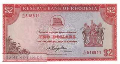 Rhodesien - 2  Dollars (#035c_UNC)