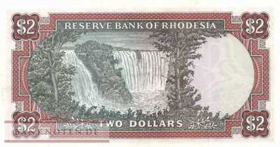 Rhodesien - 2  Dollars - Ersatzbanknote (#039aR_VF)