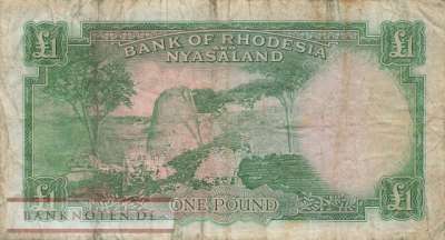 Rhodesien & Nyasaland - 1  Pound (#021b-61_VG)