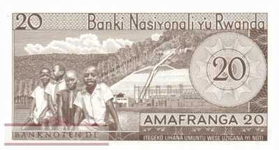 Rwanda - 20  Francs (#006e_UNC)