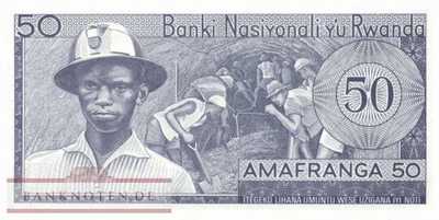 Rwanda - 50  Francs (#007c_UNC)