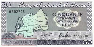 Rwanda - 50  Francs (#007c_UNC)