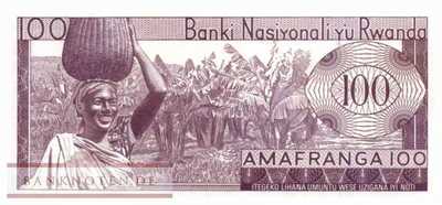 Rwanda - 100  Francs (#008a-64_UNC)