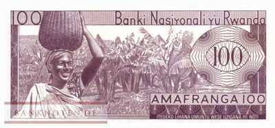 Ruanda - 100  Francs (#008a-64_UNC)