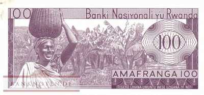 Rwanda - 100  Francs (#008d_AU)