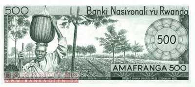 Ruanda - 500  Francs (#011a_UNC)