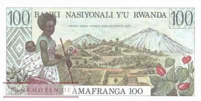 Ruanda - 100  Francs (#012a_UNC)