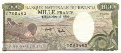 Rwanda - 1.000  Francs (#014a_AU)