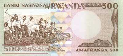 Ruanda - 500  Francs (#016a_UNC)