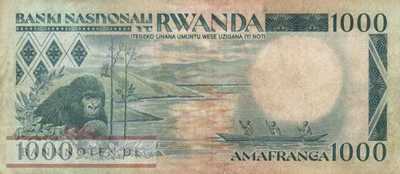 Rwanda - 1.000  Francs (#017a_VF)