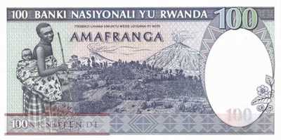 Ruanda - 100  Francs (#018_UNC)