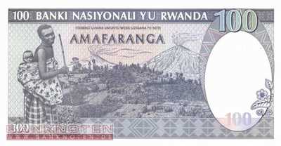 Ruanda - 100  Francs (#019_UNC)