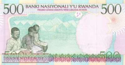 Rwanda - 500  Francs (#026a_UNC)