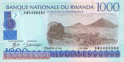 Rwanda - 1.000  Francs (#027b_UNC)