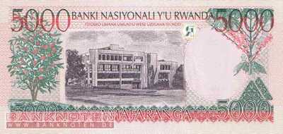 Rwanda - 5.000  Francs (#028a_UNC)