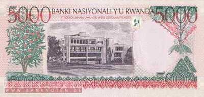 Ruanda - 5.000  Francs (#028a_UNC)
