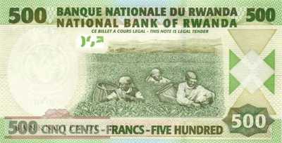 Ruanda - 500  Francs (#030a_UNC)