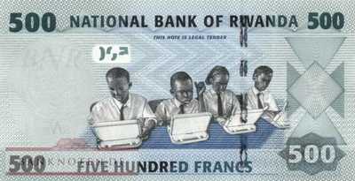 Rwanda - 500  Francs - Replacement (#038R_UNC)