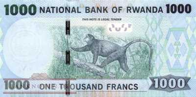 Ruanda - 1.000  Francs (#039_UNC)