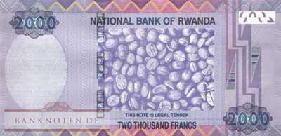 Rwanda - 2.000  Francs (#040_UNC)
