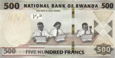 Ruanda - 500  Francs (#042_UNC)