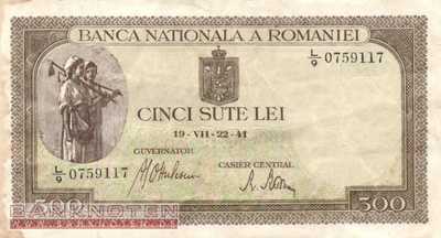 Romania - 500  Lei (#051a-3_VF)