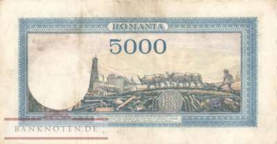 Romania - 5.000  Lei (#056a-3_VF)