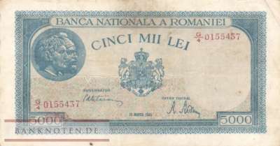 Romania - 5.000  Lei (#056a-3_VF)